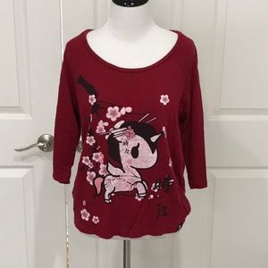 Tokidoki 3/4 Sleeve Top